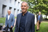 Bob Brown returned to Parliament House in Canberra with Geoff Cousens and environmental groups to protest against the ...