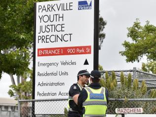 The Parkville Youth Justice Centre is seen in Melbourne, Monday, Nov. 14, 2016. More than a dozen teen prisoners are still barricaded inside a Melbourne youth justice centre, after a second night of rioting. (AAP Image/Julian Smith) NO ARCHIVING