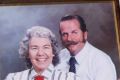 Karen Ferguson with a photo of her late father, Lindsay.