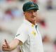 MELBOURNE, AUSTRALIA - DECEMBER 27: Jackson Bird of Australia gestures t0 fans ater taking the wicket of Asad Shafiq of ...