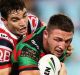 Hot water: Sam Burgess did not feature in the second half.