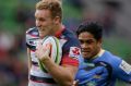 Firing line: Reece Hodge's Melbourne Rebels and the Force have question marks hovering over them, as have the Brumbies.