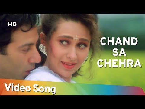 Chand Sa Chehra Jheel Si Aankhein - Ajay Songs - Alka Yagnik - Kumar Sanu- Romantic Song