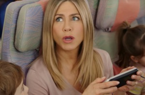 Jennifer Aniston appears in an advert for Emirates released in response to the laptop ban.