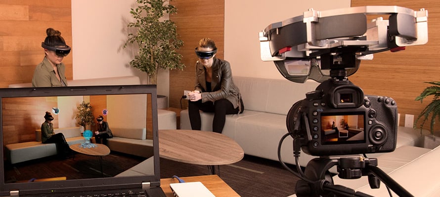 Record or livestream your HoloLens app to an audience with spectator view