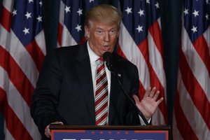 Republican presidential candidate Donald Trump delivers a speech on national security at the Union League, Wednesday, Sept. 7, 2016, in Philadelphia.