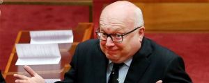 Attorney-General George Brandis introduced the legislation to change section 18C of the Racial Discrimination Act.