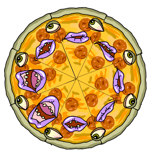 Pizza Eyes animated GIF