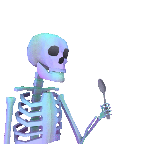 Transparent Skeleton animated GIF