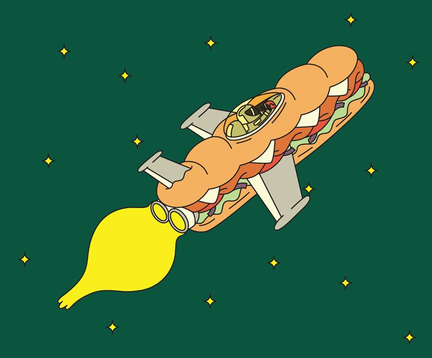 Rocket Subway animated GIF