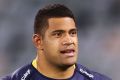 CANBERRA, AUSTRALIA - JULY 22: Allan Alaalatoa of the Brumbies shows his dejection as he leaves the field following the ...