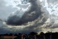 Wednesday's storm rolls over Newton in Sydney's inner west.