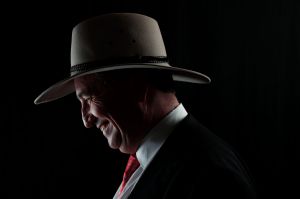Deputy Prime Minister Barnaby Joyce poses for a portrait in his office at Parliament House in Canberra on Wednesday 22 ...