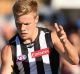 Out of hand: Jordan De Goey told a different story about his injury on Tuesday.