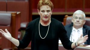 Pauline Hanson showed her enthusiasm for Russian leader Vladimir Putin and her disdain for Muslims and the "no jab, no ...