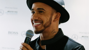 Lewis Hamilton made a surprising admission before his appearance at Hugo Boss Crown. 