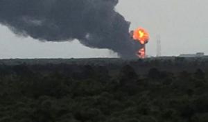 WOW.  Space X Rocket Explodes On Launch Pad - No Injuries