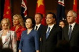 Lucy Turnbull, Chloe Shorten, Madame Cheng Hong, Opposition Leader Bill Shorten, Chinese Premier Li Keqiang, Prime ...