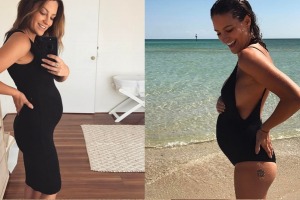 Rhiannon Abrahams is honest about pregnancy.