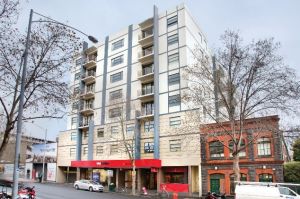 The UniLodge building in A'Beckett Street, Melbourne.