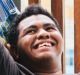 Australian Homestay network host Andrew Barry with indonesian student Yehuda Bemey at home in Flynn.