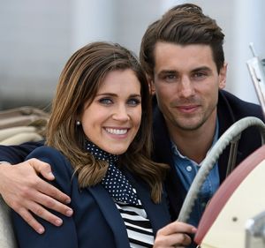 Georgia Love with the new <i>Bachelor</i>, Matty Johnson, on <i>The Bachelorette</i> last year.