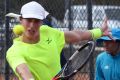 Marc Polmans in action on his way to winning the ACT Claycourt International on Sunday.