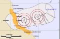 BoM map shows the cyclone likely to form off Queensland.