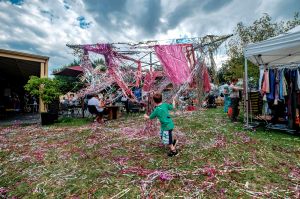 Art installations at Women of the World Festival on March 25, 2017 in Footscray.