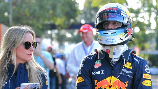 Daniel Ricciardo back in the pits.