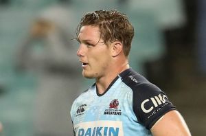 Where's the joy: Michael Hooper was one of the many dejected-looking Waratahs - and fans - after the loss to the Brumbies.