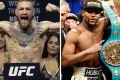 Big talkers: Conor McGregor and Floyd Mayweather are edging towards a deal.