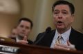 James Comey speaks during a House Intelligence Committee hearing in Washington, D.C.