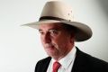 Deputy Prime Minister Barnaby Joyce in his office at Parliament House.