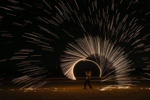  Marie Kahnemann performs during the ' Baltic Lights' festival in Heringsdorf, on the Baltic Sea island of Usedom, Germany. 