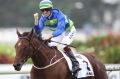 Hugh Bowman rides Jameka to win race 6, The BMW, during Sydney Racing at Rosehill Gardens racecourse