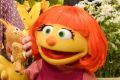 Julia, a new autistic muppet character debuting on the 47th season of <i>Sesame Street</i>.