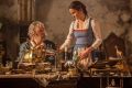 Emma Watson as Belle, right, and Kevin Kline as Maurice in <i>Beauty and the Beast</i>.