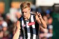 Out of hand: Jordan De Goey told a different story about his injury on Tuesday.