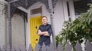 Nic Tait at his renovated cottage in Brunswick, Melbourne.