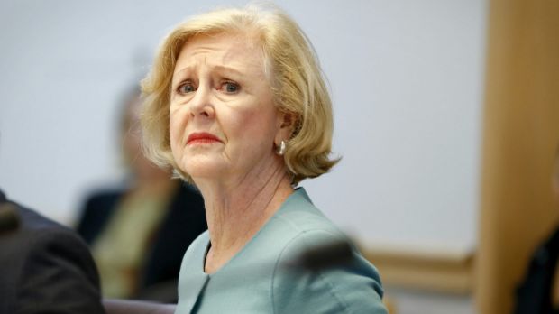 Human Rights Commission president Gillian Triggs at an inquiry on Friday.