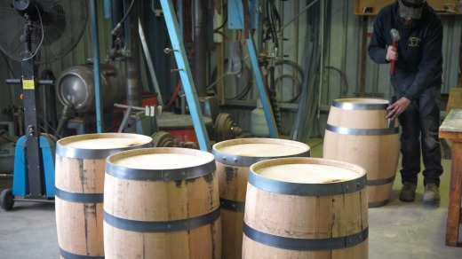 Tasmanian Cask Company at work creating new casks.