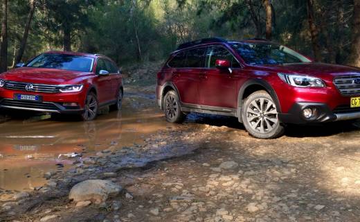 Offroad Wagon Showdown - Subaru Outback v Volkswagen Passat Alltrack Comparison REVIEW