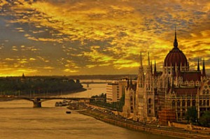 Water under the bridge ... the Hungarian parliament building in Budapest.