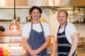 Chef Colin Fassnidge and head chef Leigh McDivitt at Banksia Bistro. 