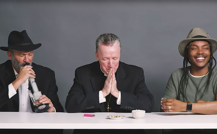 WATCH: So, A Priest, A Rabbi And A Gay Black Atheist Sit Down To Smoke Weed… No Joke