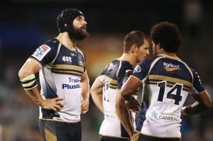 Scott Fardy of the Brumbies looks dejected after defeat in the round five Super Rugby match.