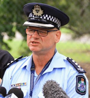 Cyclone Debbie evacuations: Police Inspector Roger Whyte speaks to the media.