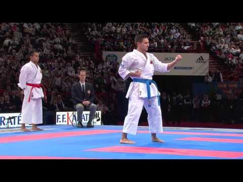 Final Male Kata. Antonio Diaz of Venezuela. 21st WKF World Karate Championships Paris 2012