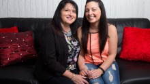 Antonietta Di Maggio, with her daughter, Claudia Luca.